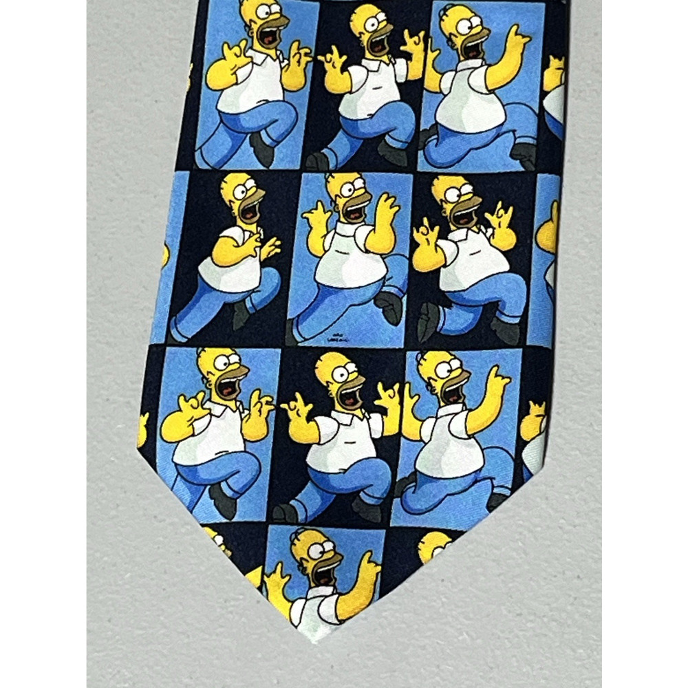 The Simpsons Bart Simpson Tie Cartoon Comic Mens Necktie